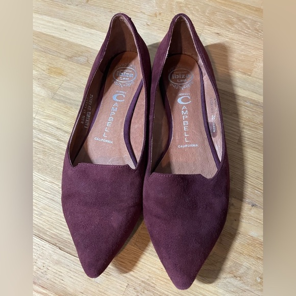 Jeffrey Campbell Deep Burgundy Flats - Picture 1 of 7